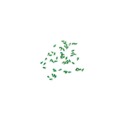 Rhinestone Tear Drop Green Diamond Nail Supplies