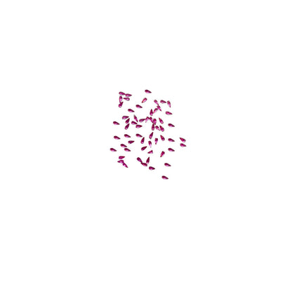 Rhinestone Tear Drop Hot Pink Diamond Nail Supplies