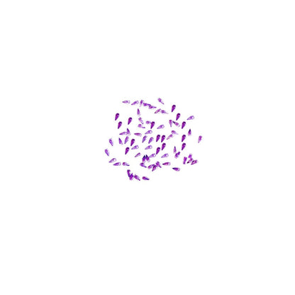Rhinestone Tear Drop Purple Diamond Nail Supplies