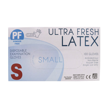 Ultra Fresh Latex Gloves White PF Small Diamond Nail Supplies