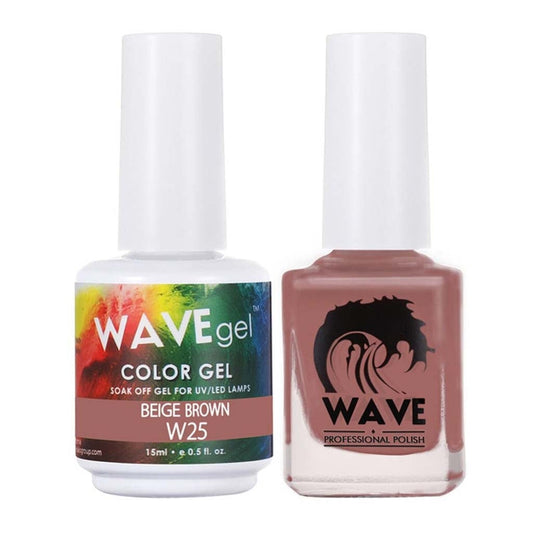 Matching - W25 Beige Brown Diamond Nail Supplies