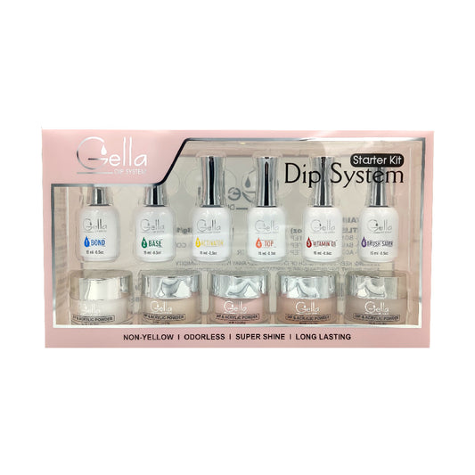 Gella Dip System Nude Colour Starter Kit Diamond Nail Supplies