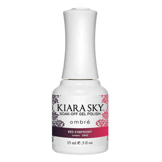 Gel Polish - G842 Red Symphony Diamond Nail Supplies