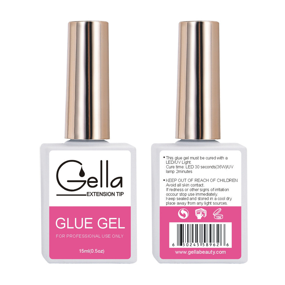 Gella Extension Tip Kit + Studio Lamp Medium Coffin Diamond Nail Supplies