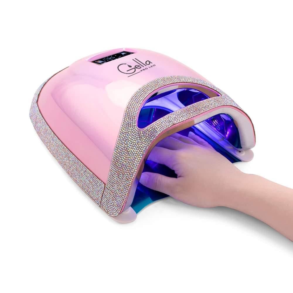 Gella Pro LED Cordless Lamp 48W Crystal Pink Diamond Nail Supplies