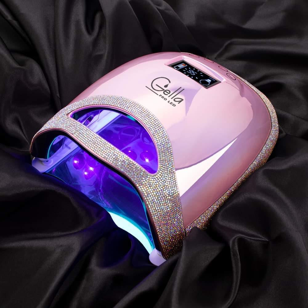 Gella Pro LED Cordless Lamp 48W Crystal Pink Diamond Nail Supplies