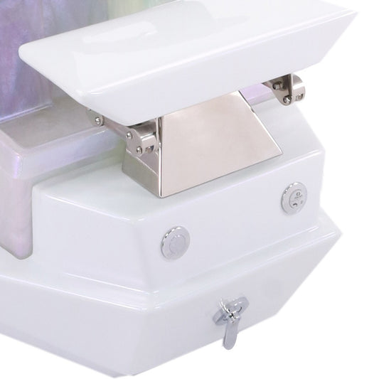 Pedicure Base Tub - Maximus White With Mermaid Blue Bowl Diamond Nail Supplies