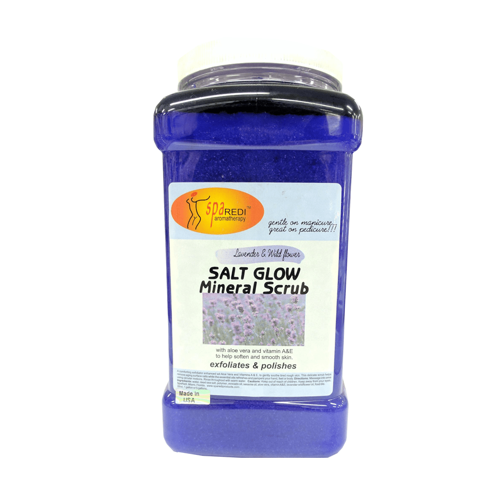 Salt Glow Scrub - Lavender & Wild Flower 3.79L Diamond Nail Supplies
