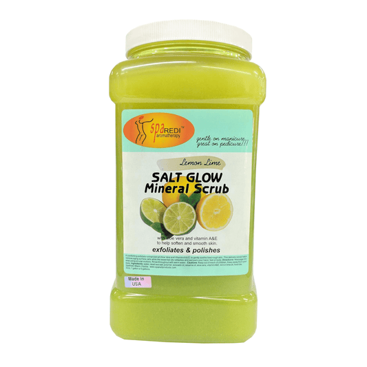 Salt Glow Scrub - Lemon Lime 3.79L Diamond Nail Supplies
