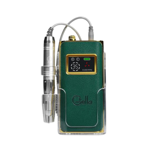Gella Aurum Pro Drill - LG335 Forest Green/Gold Diamond Nail Supplies