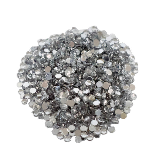 Rhinestone Gems Clear/Silver Diamond Nail Supplies