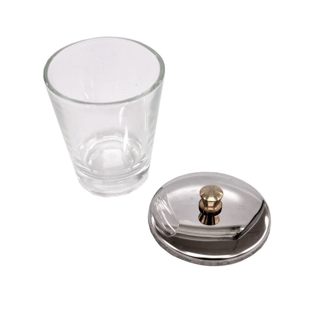 Glass Dappen Dish Round With Lid Diamond Nail Supplies