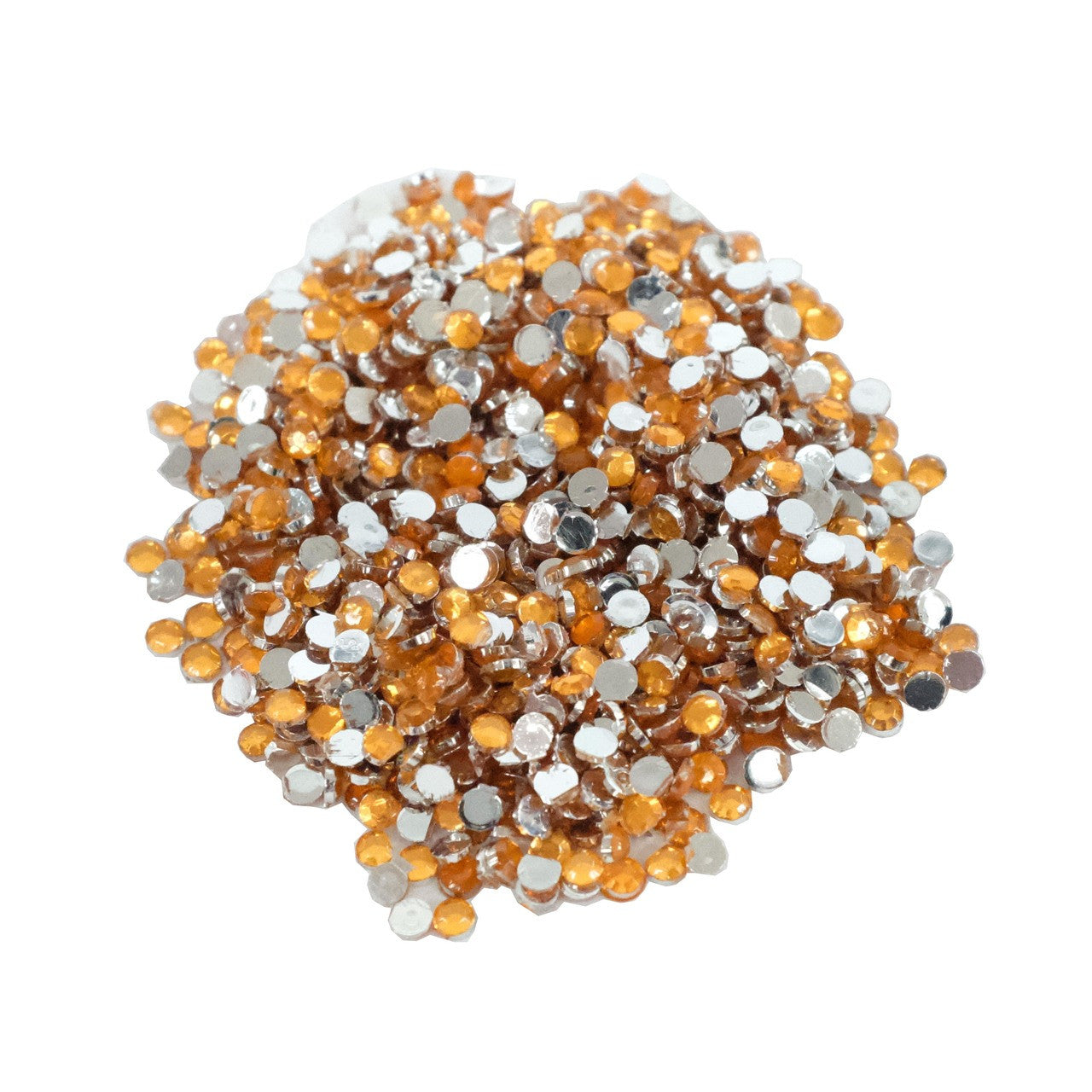 Rhinestone Gems Orange Diamond Nail Supplies