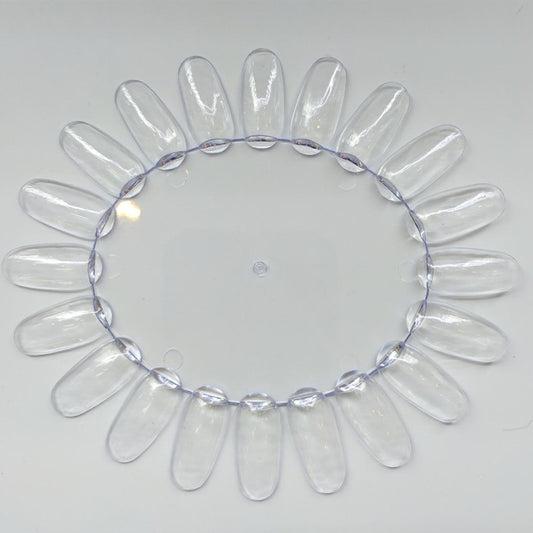 Color Wheel Oval Clear x10 Diamond Nail Supplies
